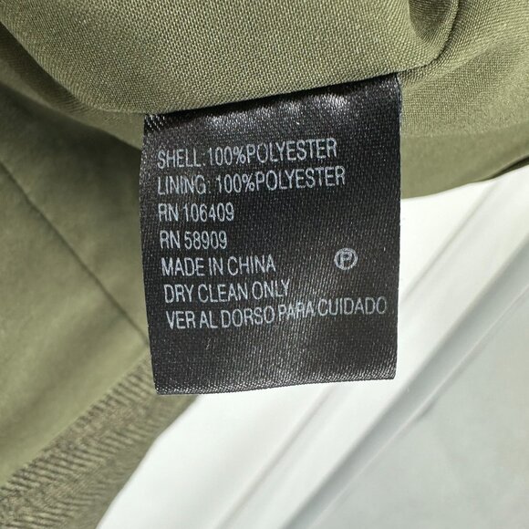 ANTIONIO MELANI Olive Green Business Blazer size 4 - Picture 8 of 8